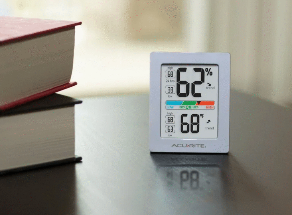 Humidity temperature control for wood flooring.