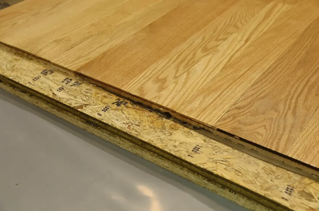 Floating subfloor method.